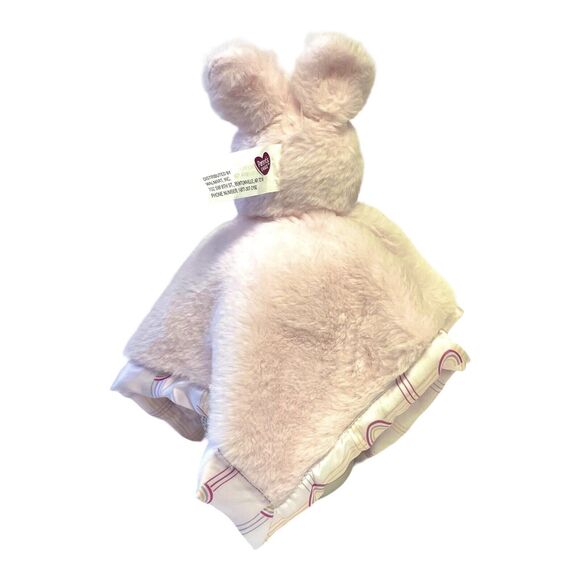 Parents Choice Pink Bunny Rabbit Security Blanket Lovey Baby Plush 12” NEW - Picture 2 of 9